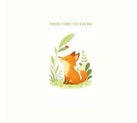 Your time to shine: Lined notebook | Planner Journal minimal cute design | Illustration cover | 8.25 x 8.25 in, 200 Sheets