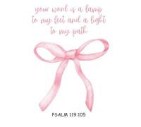 Your Word Is a Lamp to My Feet - Psalm 119:105 | Bible Verse Notebook Journal | 6x9 Christian Lined Notebook for Prayer, Bible Study, Devotionals & Reflection | 120 Pages