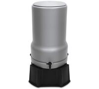 YourCasa Cisterna per Acqua Piovana 110L [RainBell] con Piedi di Supporto, Coperchio & Rubinetto - Raccoglitore di Acqua Piovana Resistente al Gelo in Plastica - Serbatoio per Acqua Piovana