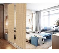 YourCasa - Divisorio da appendere, decorazione in ogni stanza | traslucido - 118 x 240 cm - Paravento protezione (beige)