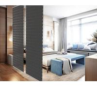 YourCasa - Divisorio sospeso, elemento di design per protezione della privacy, multifunzionale, decorazione per ogni stanza, traslucido alla luce, 120 x 240 cm