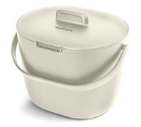 YourCasa Pattumiera biologica da 3,6 l, per rifiuti organici, lavabile in lavastoviglie, inodore, con colino e manico ergonomico, bidone della spazzatura organico, piccolo compostiera