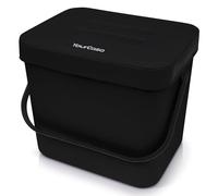 YourCasa Pattumiera biologica da cucina, 7 l, secchio per compost da appendere con colino, lavabile in lavastoviglie, contenitore per rifiuti organici, piccolo e compostiera da cucina, inodore