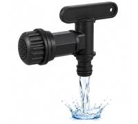 YourCasa Rubinetto di scarico per cisterna piovana con filtro - Rubinetto da 3/4" compatibile con i comuni attacchi rapidi - Rubinetto con funzione di arresto per cisterna piovana serbatoio acqua