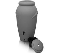 Yourcasa Serbatoio acqua 210 litri [design anfore] in plastica resistente al gelo - Cisterna acqua piovana con rubinetto - Serbatoio acqua piovana giardino - raccolta acqua piovana