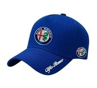 Yourdou Auto Cappello da Baseball per Alfa Romeo Brera 2005-2010, Baseball cap con Logo Auto Cappellino Baseball Regolabile Unisex Berretto da Golf Cappelli con Parasole,Blue
