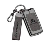 Yourdou Auto Guscio Chiave per Citroen C3 2016-2020, Cover Chiave Custodia Chiavi Telecomando Copri Chiavi Protezione Anti-Caduta Custodia Coprichiave Accessori Auto,Grey-D