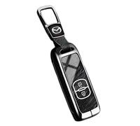 Yourdou Auto Guscio Chiave per Mazda CX-3 2015-2018, Cover Chiave Custodia Chiavi Telecomando Copri Chiavi Protezione Anti-Caduta Custodia Coprichiave Accessori Auto,Black-A