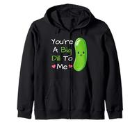 You're A Big Dill To Me Carino Kawaii Divertente Sottaceti Pickle Pun Felpa con Cappuccio