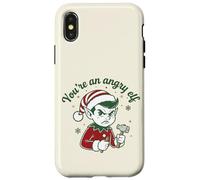 Youre An Angry Elf Divertente Natale Citazione Umorismo Custodia per iPhone X/XS