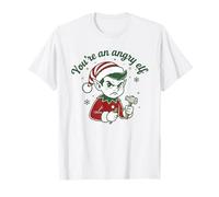 Youre An Angry Elf Divertente Natale Citazione Umorismo Maglietta