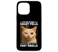You're Either a Smart Fella Or a Fart Smella Funny Cat Meme Custodia per iPhone 13 Pro Max