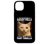 You're Either a Smart Fella Or a Fart Smella Funny Cat Meme Custodia per iPhone 14 Plus