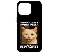 You're Either a Smart Fella Or a Fart Smella Funny Cat Meme Custodia per iPhone 16 Pro