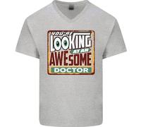 Youre Looking A An Stupenda Doctor Uomo Scollo A V Cotone T-Shirt