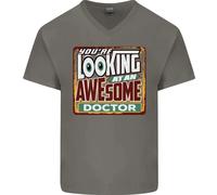 Youre Looking A An Stupenda Doctor Uomo Scollo A V Cotone T-Shirt