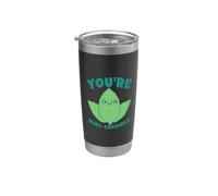 You're Mint Credible - Simpatico gioco di parole con motivo a foglia di menta Bicchiere termico in acciaio inox doppia parete