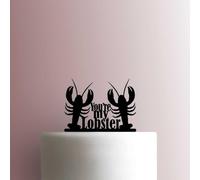 Youre My Lobster - Topper per torta in acrilico, larghezza 20 cm, arancione