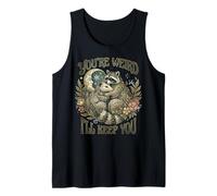 Youre Weird ILL Keep You Raccoon Possum Tarot Valentines Day Canotta