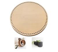 YourHobbyTools Base Rotonda in Legno per Uncinetto (10-30 cm) - Base in Legno per cesti all'Uncinetto con Fori, Fondo per Cesto, Varie Dimensioni (30cm)
