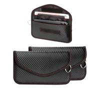 Yourkar 2 custodie Faraday per chiavi dell'auto, con blocco del segnale RFID, in fibra di carbonio, accessori per auto (grande)