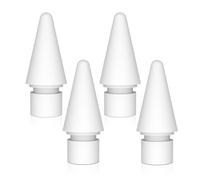 YOURKAY 4 Pezzi Punte Apple Pencil, Punta Apple Pencil 1a, 2a Generazione, Pennino per Penna Capacitiva Apple Pencil, Pennino di Ricambio per la Matita Apple Pencil (Bianca)