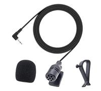 YOURKAY Microfono per Autoradio, Microfono Portatile a Filo, Tipo a Scatto, Adattatore Universale per Auto per Bluetooth/Stereo/Radio/DVD/GPS