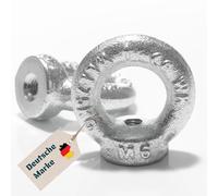 Yourkon - Dado ad anello | M6 fino a M30 | DIN 582 | zincato | anello & occhiello | dado occhio (25, M6)