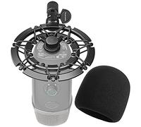 YOUSHARES Blue Yeti X Shock Mount with Pop Filter, Alloy Shockmount with Foam Windscreen Reduces Vibration and Shock Noise Matching Boom Arm Mic Stand, Designed for Blue Yeti X Microphone