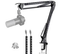 YOUSHARES - Braccio per microfono dinamico Fifine (K688), braccio per microfono per PC con registrazione podcast XLR/USB, supporto regolabile a forbice