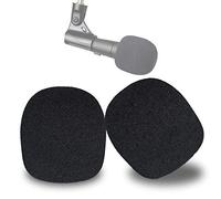 YOUSHARES Copertura antivento in schiuma per microfono SM58 - Copertura antivento per microfono, filtro antipop in schiuma, professionale personalizzata per microfono SM58 (2 pezzi)