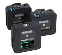 YOUSHARES Custodia in silicone compatibile con RODE Wireless Go II RODE Wireless GO 2 Custodia per microfono wireless (3 pezzi, nero)