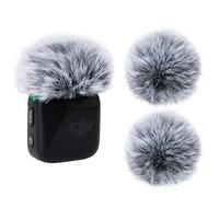 YOUSHARES DJI Mic Mini Manicotto Antivento - 2 Confezioni Parabrezza Peloso per Microfono per DJI Mic Mini Microfono Wireless per Ridurre il Rumore del Vento (Nero&Bianco)
