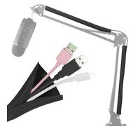 YOUSHARES Guaine per cavi - Manicotto per supporto microfono, per tenere in ordine il cablaggio, versatile, flessibile e facile da installare (2 pezzi)