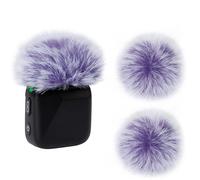 YOUSHARES Manicotto antivento per microfono compatibile con DJI Mic Mini - Confezione da 2 coperture pelose antivento adatte per DJI MINI 2024 Wireless per ridurre il rumore del vento