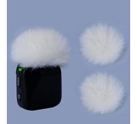 YOUSHARES Manicotto antivento per microfono compatibile con DJI Mic Mini - Confezione da 2 coperture pelose antivento adatte per DJI MINI 2024 Wireless per ridurre il rumore del vento