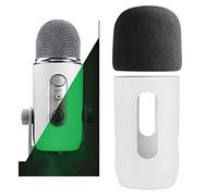Youshares microfono parabrezza filtro antipop - schiuma mic copertura parabrezza & Protector for Blue Yeti, Yeti pro microfoni a condensatore (Moonwhite)