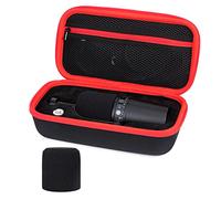 YOUSHARES MV7 - Custodia per microfono con rivestimento in schiuma, custodia rigida per microfono, compatibile con microfono a condensatore USB Shure MV7