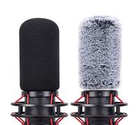 YOUSHARES QuadCast Mic Parabrezza e Furry Wind Cover Compatibile con HyperX QuadCast Mic e HyperX QuadCast S Microfono