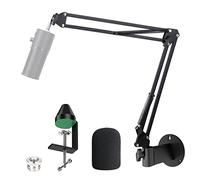 YOUSHARES Razer Seiren X - Supporto per microfono da parete per microfono Razer Seiren X, montaggio verticale su superficie e clip di montaggio a parete in metallo orientabile liberamente, adatto per