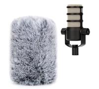 YOUSHARES Rode PodMic Pop Filter - Copertura per microfono in pelliccia per microfono Rode PodMic Podcasting, per bloccare gli urti e il parabrezza all'aperto