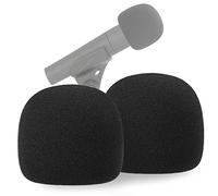 YOUSHARES SM57 - Parabrezza in schiuma per microfono, filtro pop-up personalizzato per microfono Shure SM57 (2 pezzi)