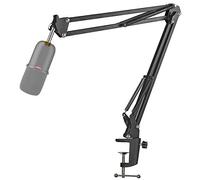YOUSHARES Supporto Microfono da Tavolo, Supporto per Microfono a Braccio Regolabile, Braccio Portamicrofono da Studio Professionale, compatibile con HyperX SoloCast microfono (Nero)