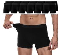 YouShow Boxer Uomo Cotone, Confezione da 12 Pezzi, Mutande Uomo Intimo, Elasticizzato, Confortevoli, privi di Etichette Che graffiano Nero XXL