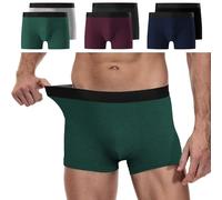 YouShow Boxer Uomo Cotone, Confezione da 6 Pezzi, Mutande Uomo Intimo, Elasticizzato, Confortevoli, privi di Etichette Che graffiano Multicolore S