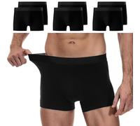 YouShow Boxer Uomo Cotone, Confezione da 6 Pezzi, Mutande Uomo Intimo, Elasticizzato, Confortevoli, privi di Etichette Che graffiano Nero 3XL