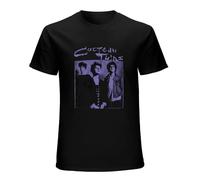 YOUSICHUANG Cocteau Twins Promo, Vintage Cocteau Twins Shirt Short Sleeve T-Shirt Black L