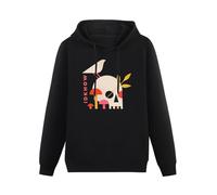 YOUSICHUANG I Dont Know How But They Found Me Mushroom Skull Hoody Unisex Long Sleeve Hooded with Pocket Black XL