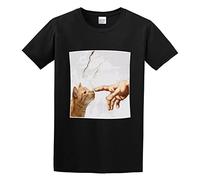 YOUSIJIE God Created Cats Mens T Shirt Size S