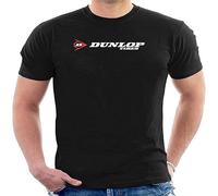YOUSIJIE Men's Dunlop Tires Logo Black T-Shirt Classic Cool Tee Size L